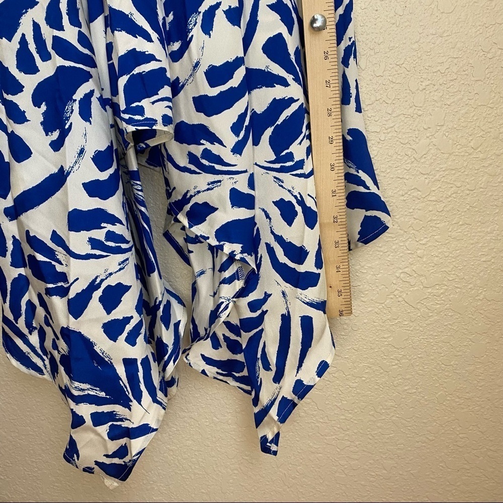 Alexis For Target Botanical Blue Asymmetric Dress XS - Picture 10 of 12